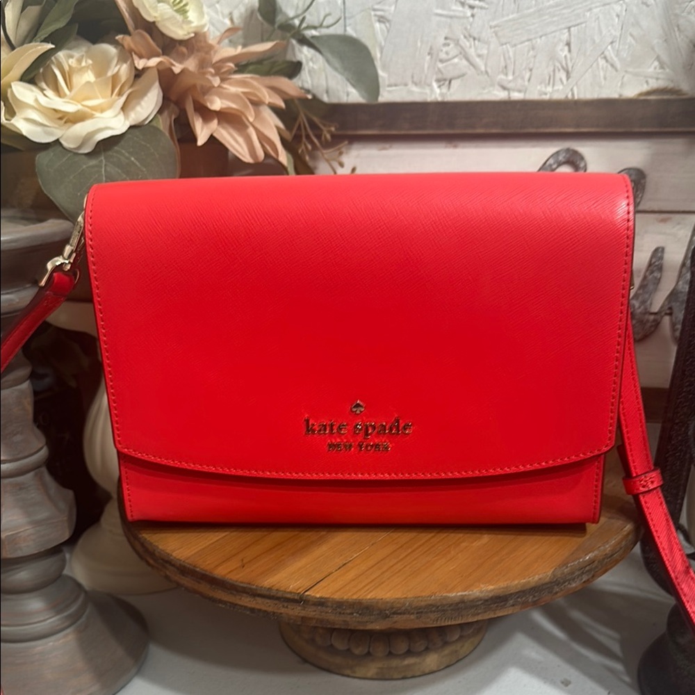NWT Kate Spade bright coral Crossbody Bag